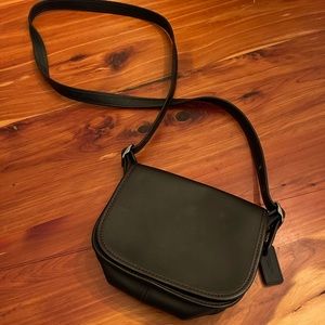 Leather coach cross body